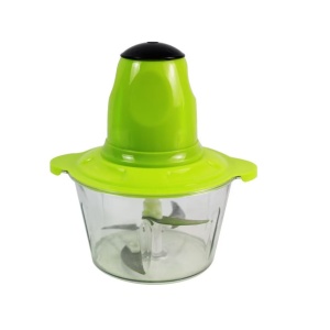 Tocator Electric Multifunctional, cu 4 Lame, 2 Viteze, 250W, 2 litri, Bol Sticla, Rosu/Verde - Img 2