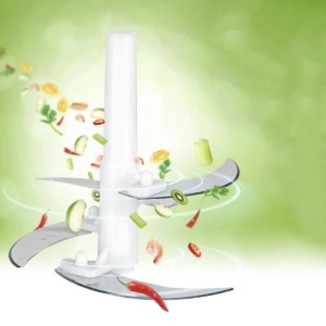 Tocator Electric Multifunctional, cu 4 Lame, 2 Viteze, 250W, 2 litri, Bol Sticla, Rosu/Verde - Img 6