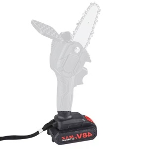 Acumulator Universal de Rezerva, 48V Li-Ion, 8800 mAh, cu 4 pini si mufa de incarcare, pentru Minidrujbe sau Fierastraie electrice, negru - Img 2