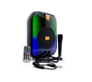 Boxa Portabila cu Bluetooth, CH-658, 12W, 1500mAh, 85db, RGB, Negru - Img 1
