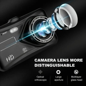 Camera auto DVR, Ecran 4", Dual Lens, Full HD, 170°, Night Vision, G Senzor, Detectie Miscare, Monitor Parcare, Negru - Img 4
