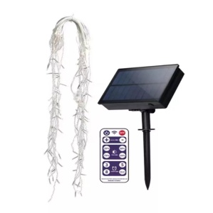 Instalatie Luminoasa Solara, Lumina Alba Calda-Rece si Multicolora, 320 LED-uri, Telecomanda, 12m - Img 11