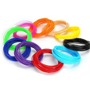 Set 10 filamente - rezerve pentru creion 3D, PLA 1.75mm, 50 metri, multicolore, universale - Img 1