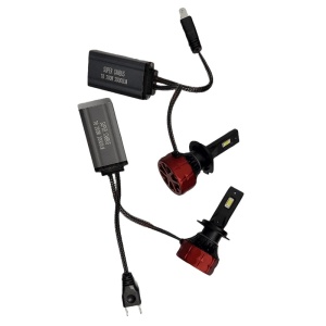 Set 2 becuri LED T8 H7, super-canbus, 200W, 20000LM, 6000K - Img 1