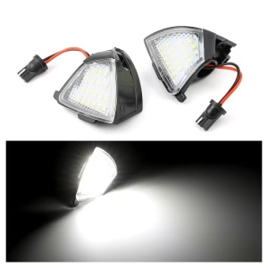 Set 2 lampi LED sub oglinda - puddle lights, 6500k alb-rece, lumini oglinzi - Img 6