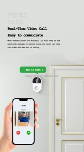 Sonerie cu video smart wireless, 2.4 Ghz, 5000 mAh, conectare la smartphone - Img 8