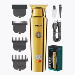Aparat de Tuns Fara Fir, VGR V-947, Baterie 2000mAh, 3 Distantiere, Auriu - Img 1