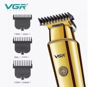 Aparat de Tuns Fara Fir, VGR V-947, Baterie 2000mAh, 3 Distantiere, Auriu - Img 5