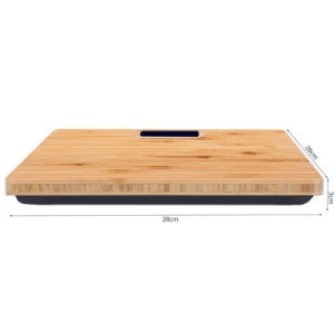 Cantar de Baie din lemn de Bambus cu ecran LCD, Design Eco-Friendly, Oprire Automata - Img 6