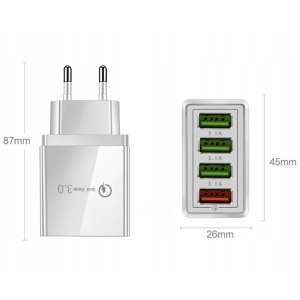 Incarcator cu 4 porturi USB 3.0,Incarcare ultra-rapida - Img 3