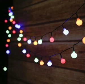 Instalatie Luminoasa LED RGB, 10m, cu Cablu Alb-Transparent, Multicolora - Img 3
