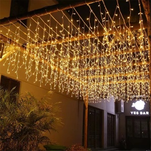 Instalatie Luminoasa Solara, Lumina Alba Calda-Rece si Multicolora, 320 LED-uri, Telecomanda, 12m - Img 12