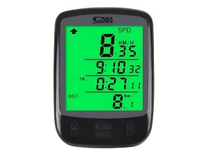 Kilometraj Digital bicicleta, Ecran luminat LCD, 25 functii - Img 8