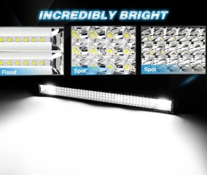 Proiector Auto LED Bar 80cm lungime, 135 LED-uri, 405W, pentru masini offroad, utilaje, atv, camion - Img 5