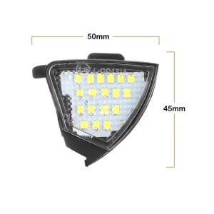 Set 2 lampi LED sub oglinda - puddle lights, 6500k alb-rece, lumini oglinzi - Img 4