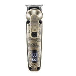 Aparat de Tuns Fara Fir, V-095, 7 in 1, 25 Accesorii, Baterie 1200mAh, 6500rpm, IPX6, Auriu - Img 10