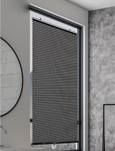 Jaluzea rulou pentru ferestre, universal, retractabil, pridere cu ventuze, 68 x 125 cm, gri inchis - Img 5
