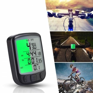 Kilometraj Digital bicicleta, Ecran luminat LCD, 25 functii - Img 4