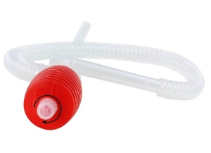 Pompa Manuala pentru Transfer Combustibil/Ulei/Apa sau alte Lichide, 54cm Lungime, Plastic, Alb/Rosu - Img 6
