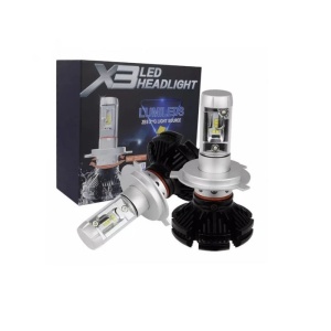 Set 2 becuri LED auto X3 H4/H7/H11 cu doua faze putere, 50W, 6000K, 6000Lm, IP67 - Img 3