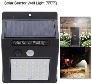 Set 2 Lampi BRIGHT 30 LED Solare cu senzor de miscare si lumina 1 mod ILUMINARE - Img 3