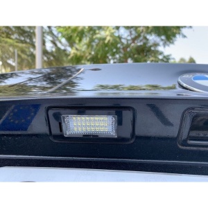 Set 2 lampi LED pentru numar auto, fara eroare de bec ars, compatibil BMW, lumina alb-rece - Img 3