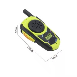 Set cu 2 Walkie Talkie pentru copii 5 ani+, ZR325, distanta maxima 500 m, 14x7x3.7cm, Negru Rosu/Negru Verde - Img 6