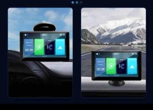 Sistem multimedia - Carplay cu Ecran de 7" si boxe setreo de 2W, Bluetooth, Wi-Fi, 1024x600px, negru - Img 4