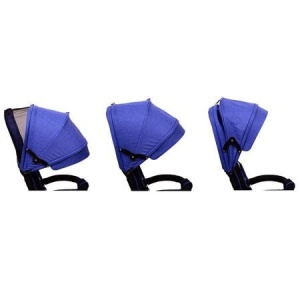 Tricicleta pentru copii 6 luni+, Lux Trike cu scaun pivotant la 360 grade, albastru - Img 6
