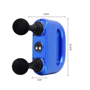 Aparat de masaj pentru relaxare, cu acumulator 2200mAh, 1.4 kg, 32 x 8 x 26 cm, albastru - Img 8
