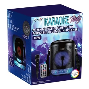 Boxa Karaoke cu Bluetooth, Microfon, Ecran LED, 10W, 21x20x30cm - Img 3