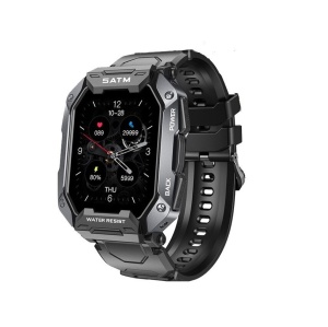 Ceas Smartwatch Sport, Model SATM Army D20, Bluetooth, IP67, Monitorizare 24h, Activitati Fizice, Negru - Img 1