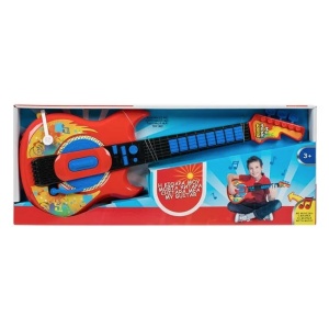 Chitară de Jucărie cu Baterii, 8 Butoane Muzicale, Sunete Demo, Volum Reglabil, 3+ Ani - Img 3