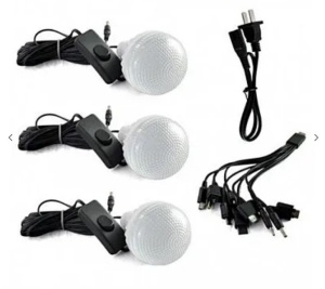 Kit solar GDLITE GD-7 PREMIUM 3 becuri, lanterna inclusa + usb incarcare - Img 7