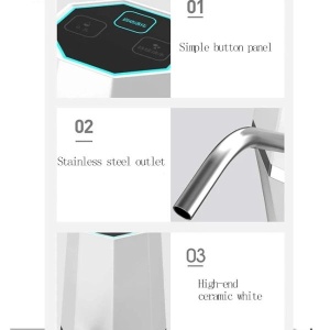 Pompa electrica pentru recipient de apa cu filtru inclus, incarcare USB, Alb - Img 11