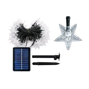 Set 2 Instalatii Solare LED, cu Stele, IP65, 8 Moduri Iluminare, 2x5m, Lumina Multicolora - Img 4