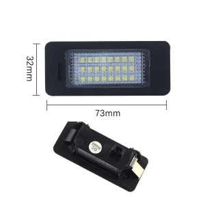 Set 2 lampi LED pentru numar auto, compatibil Audi, fara eroare de bec ars, lumina alb-rece - Img 2