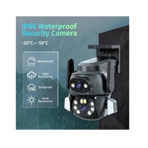 Camera de supraveghere duala CCTV, Andowl Q-S800, IP, Wi-Fi, 3mp+3mp PTZ, App Tuya, negru-gri - Img 3
