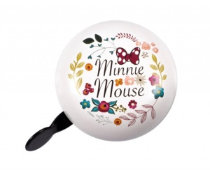 Claxon retro Seven Minnie-Flowers pentru bicicleta, alb - Img 1