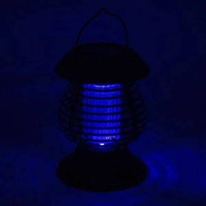 Felinar Solar de Masa cu LED 1.2V Anti Insecte 2 in 1 Negru Ø13.5x16cm - Img 2