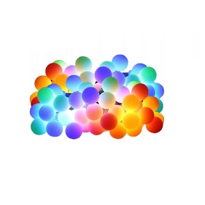 Instalatie Luminoasa LED RGB, 10m, cu Cablu Alb-Transparent, Multicolora - Img 6