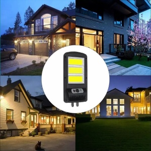 Lampa Solara 150 LED COB, Putere 60W, Senzor de Lumina/Miscare - Img 2