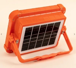Lampa solara portabila de lucru LED 200W cu USB IP65, reincarcabila, Portocalie - Img 4