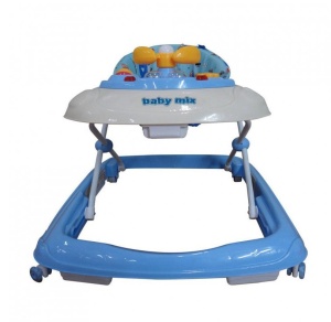 Premergator pentru copii 6 luni+, cu sunete si lumini, Baby Mix, albastru - Img 2
