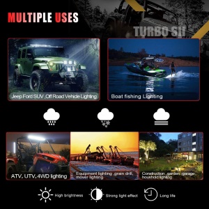Proiector Auto LED Bar 80cm lungime, 135 LED-uri, 405W, pentru masini offroad, utilaje, atv, camion - Img 3