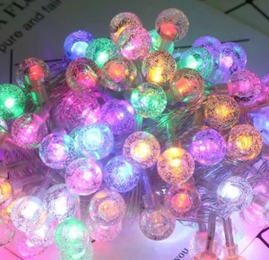 Set 2 Instalatii Decorative LED RGB, 2x5m, cu 2x50 LED-uri in Forma de Mini Becuri, Lumina Multicolora - Img 7