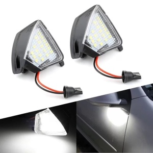 Set 2 lampi LED sub oglinda - puddle lights, 6500k alb-rece, lumini oglinzi - Img 8