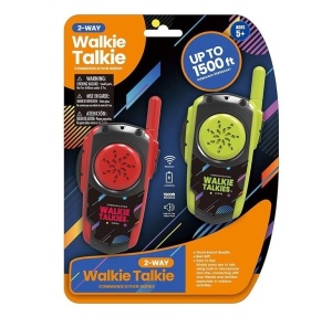 Set cu 2 Walkie Talkie pentru copii 5 ani+, ZR325, distanta maxima 500 m, 14x7x3.7cm, Negru Rosu/Negru Verde - Img 3