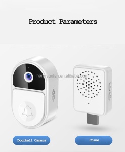 Sonerie cu video smart wireless, 2.4 Ghz, 5000 mAh, conectare la smartphone - Img 3