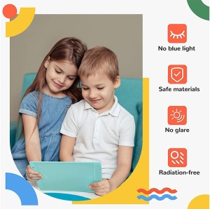 Tableta grafica pentru copii, Display de 12", cu Buton de blocare si stergere, Stilou, Roz - Img 3